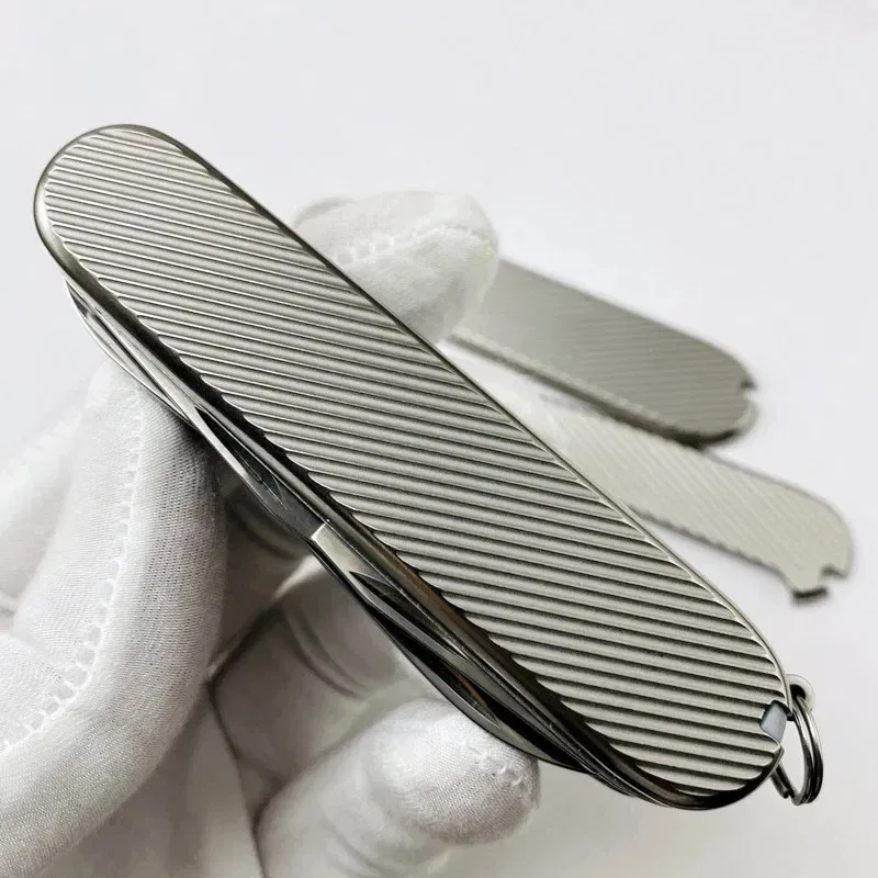 Накладки Титанові 58мм 91мм плашки на Ніж VICTORINOX — фото 5