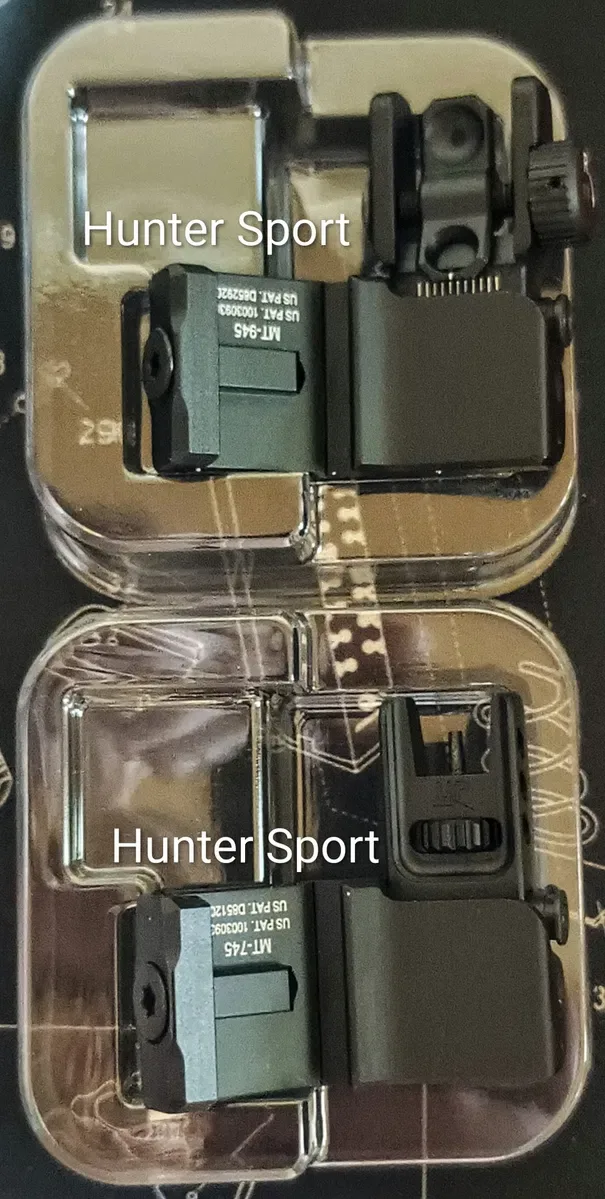 Наклонні механічні прицільні Leapers UTG USA, складні Мушка Целик для АК АР серії Sig Sauer Colt CZ Bren — фото 7