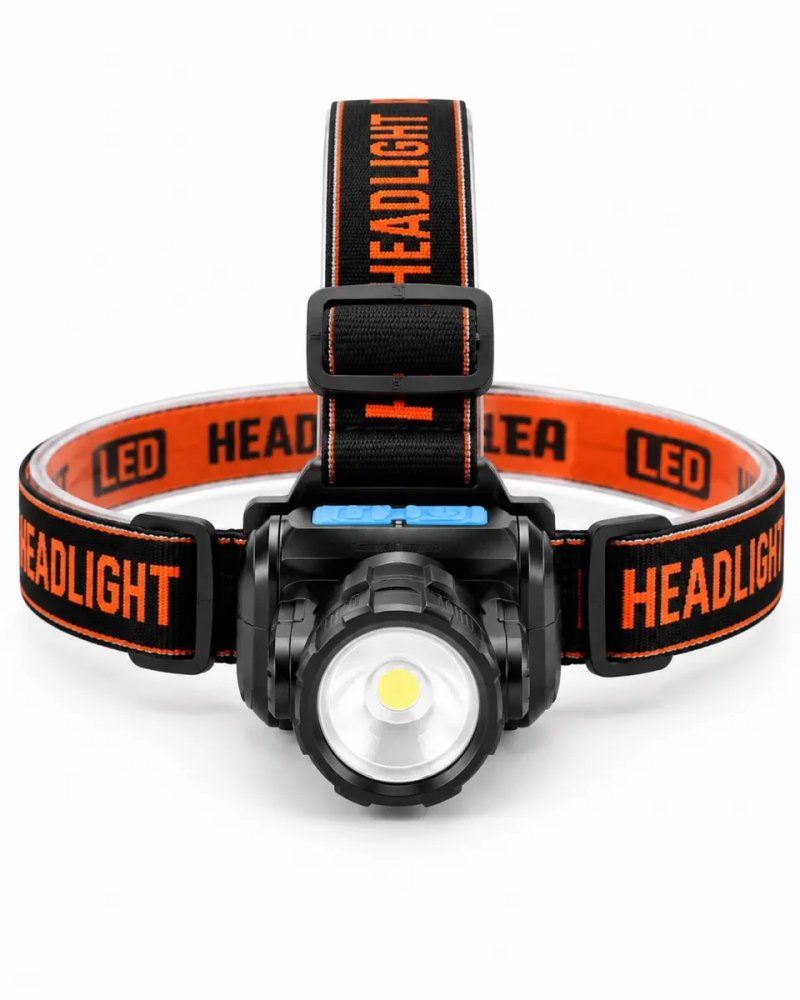 Налобний акумуляторний ліхтар TIROSS TS-1960, LED + COB, 1200 mAh, USB — фото 2