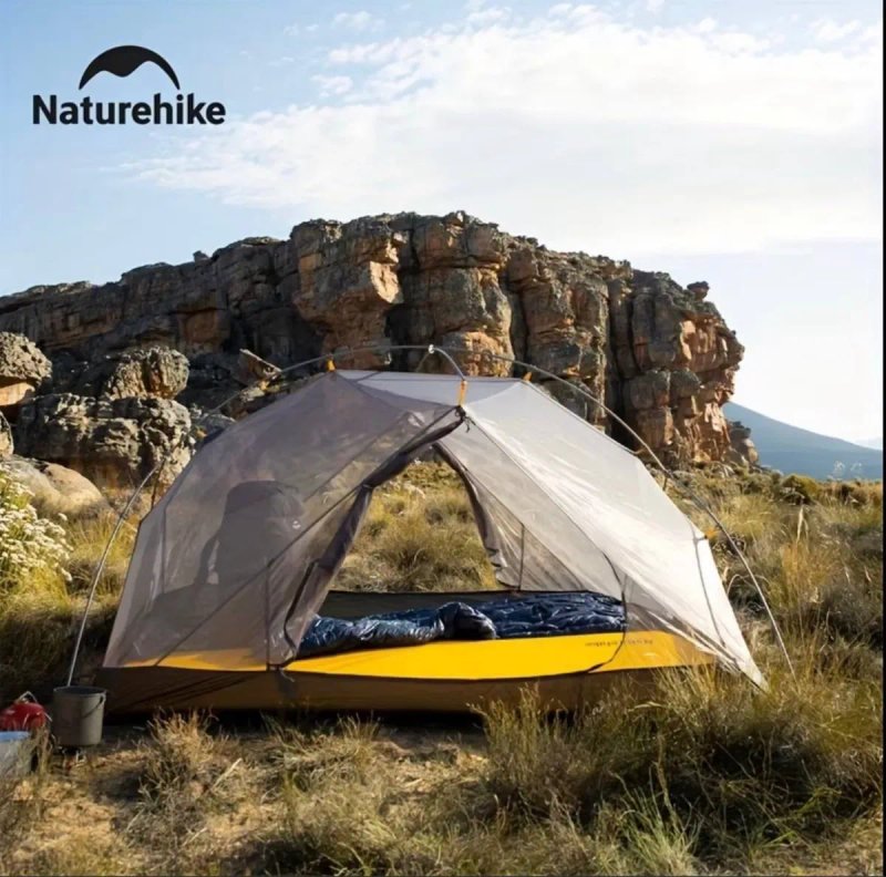 Намет Naturehike Mongar 2 20D (1,8кг)/210T(2,4 кг) двомісна надлегка туристична палатка — фото 4