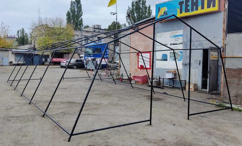Намет/палатка каркасний тентовий військовий польовий — фото 5