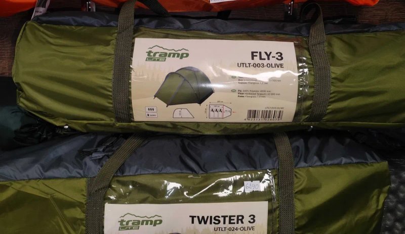 Намет Тramp Lite Fly 3 OLIVE. Водостійкість тенту - 4000 мм.в.ст — фото 4