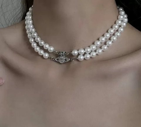 Намисто Vivienne Westwood/ двошарове намисто Vivienne Westwood/ y2k
