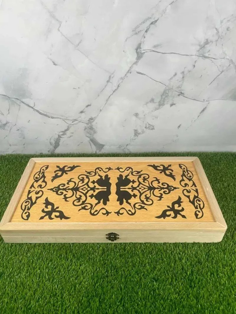 Нарды настольная игра из натурального дерева — фото 4