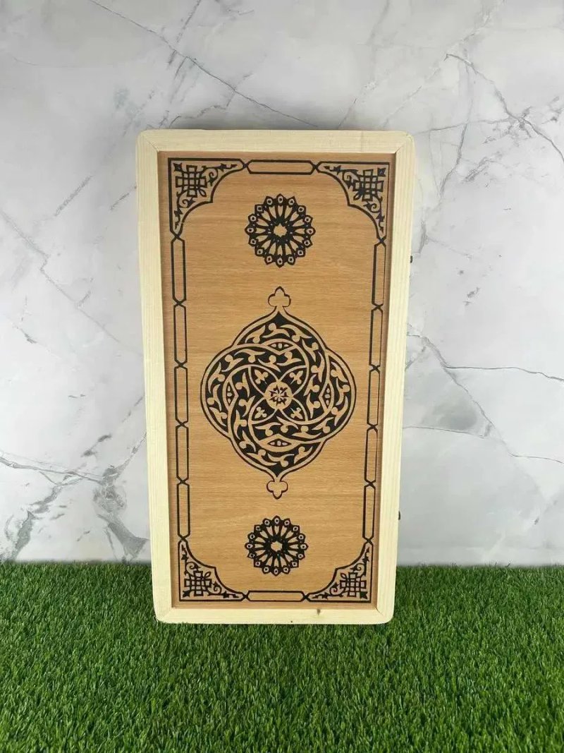 Нарды настольная игра из натурального дерева — фото 7