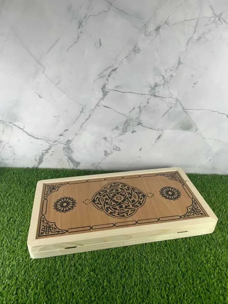 Нарды настольная игра из натурального дерева — фото 8