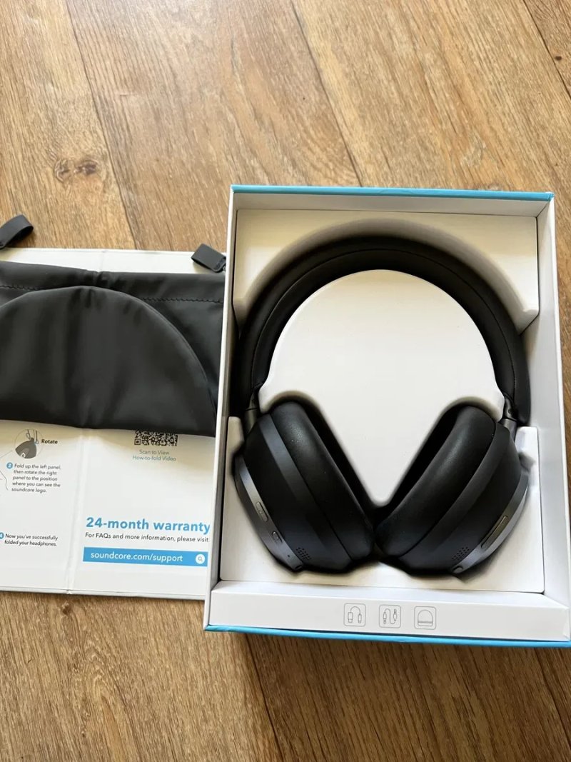 Наушники Anker SoundCore Space One Pro Black Hi-Res Audio LDAC ANC BT5.3 стан 9/10 — фото 3