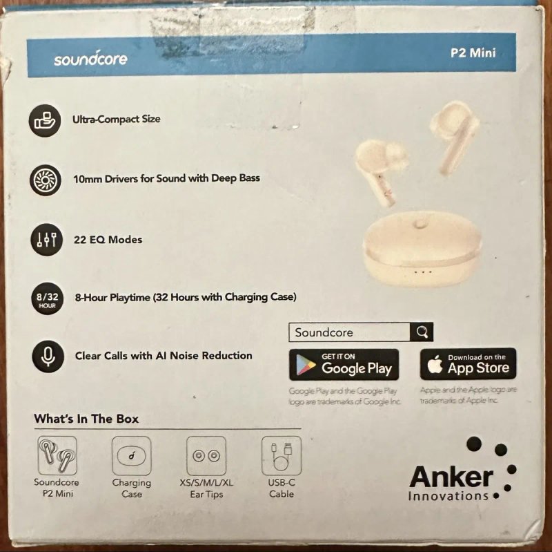 Навушники Anker Soundcore Life P2 Mini — фото 2