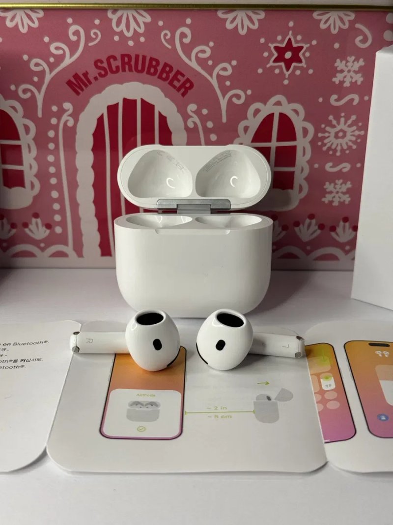 Навушники Apple AirPods 4 (Шумозаглушення, режим прозорості, бездротова зарядка) — фото 4