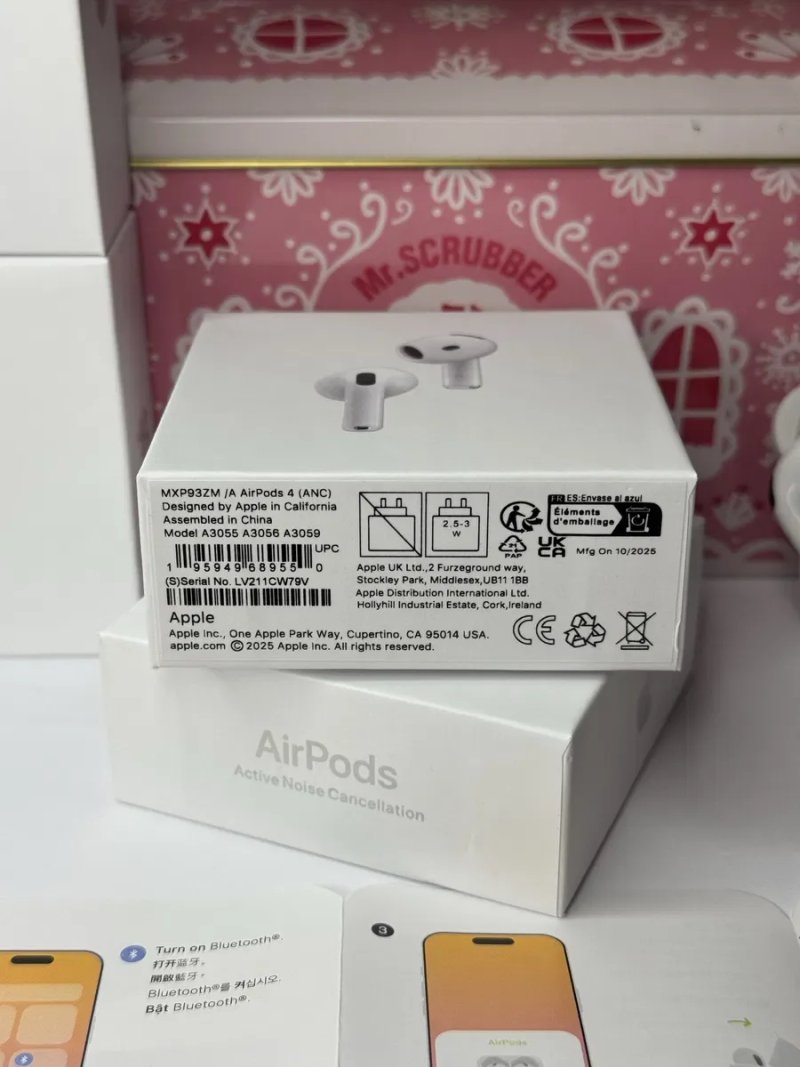 Навушники Apple AirPods 4 (Шумозаглушення, режим прозорості, бездротова зарядка) — фото 6