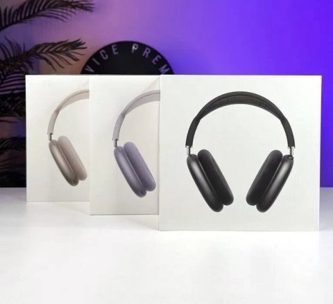 Навушники Apple AirPods Max 2 (2026 gen) + Гарантія + Шумодав + Гіроскоп + Анімація (Чорний, Срібний, Фіолетовий, Синій )