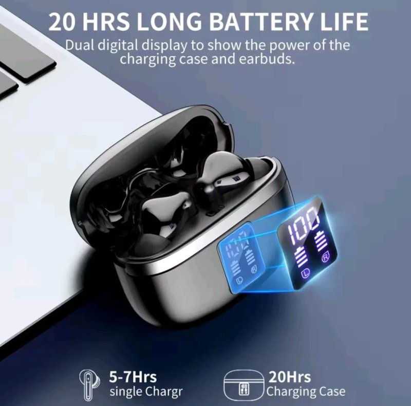 Навушники бездротові Blast T18 Bluetooth 5.3, Новина вакуумні ігрові навушники, игровые наушники — фото 2