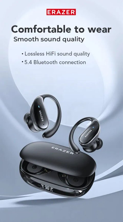Навушники бездротові Bluetooth 5.4, Erazer Т80 PRO, Спортивні вакуумні, спортивные блютуз наушники, -Акційна ціна-