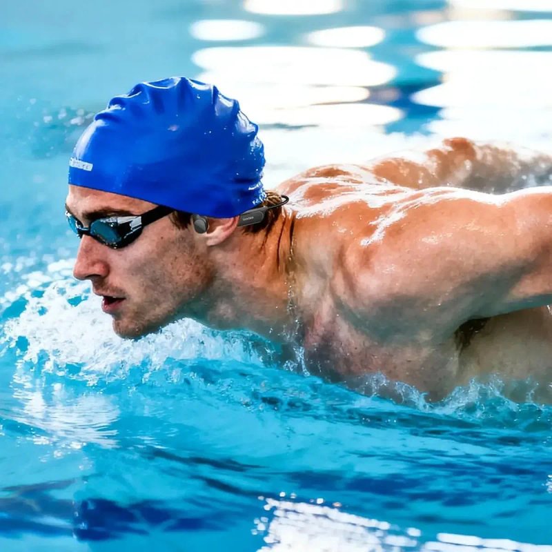 Навушники DOOGEE BoneBeat Swim Lite для плавання з кістковою провідністю IP68, бездротові спортивні Bluetooth 5.4, відкритого типу — фото 6