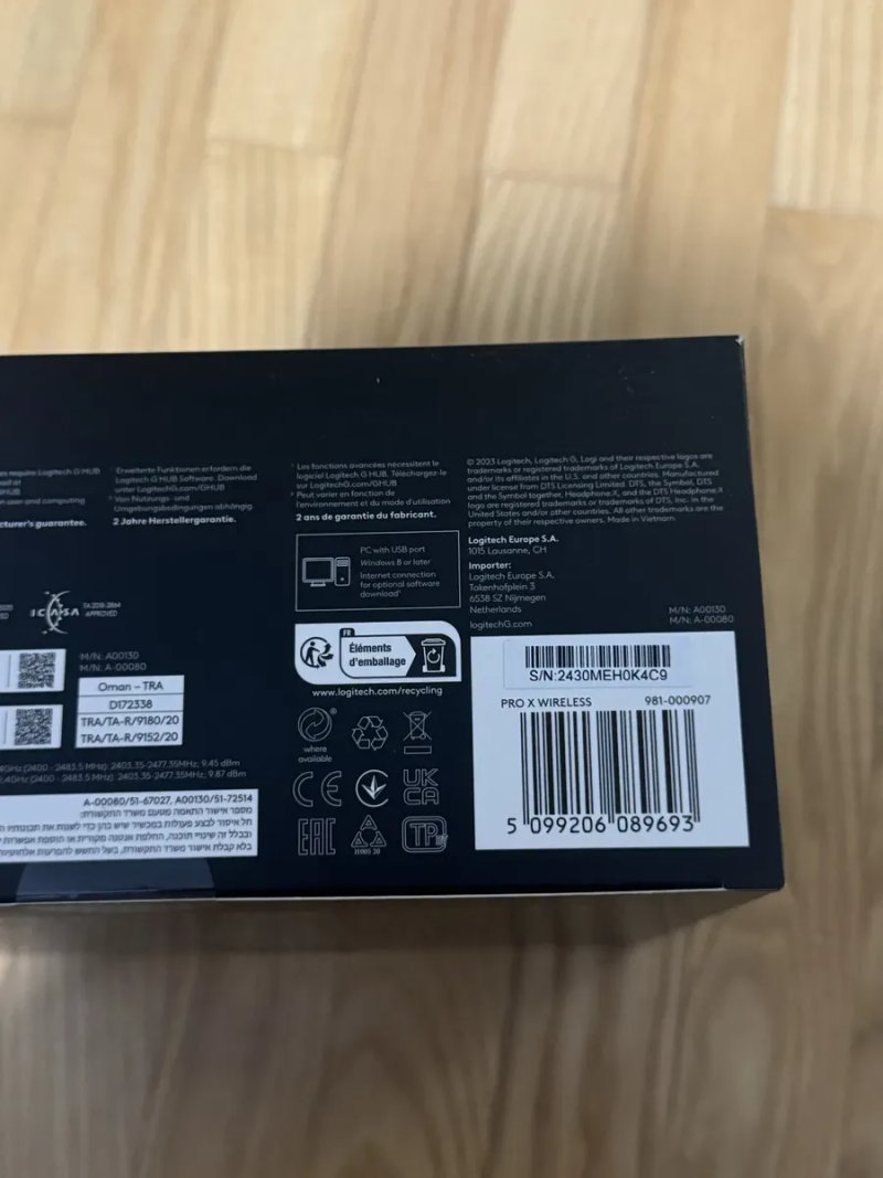 Навушники Logitech G PRO X Wireless LightSpeed Black Запаковані — фото 3