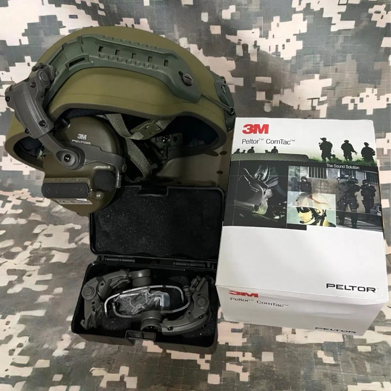 Навушники Peltor ComTac XPI + кріплення ТОП якості олива комплект‼️ — фото 2