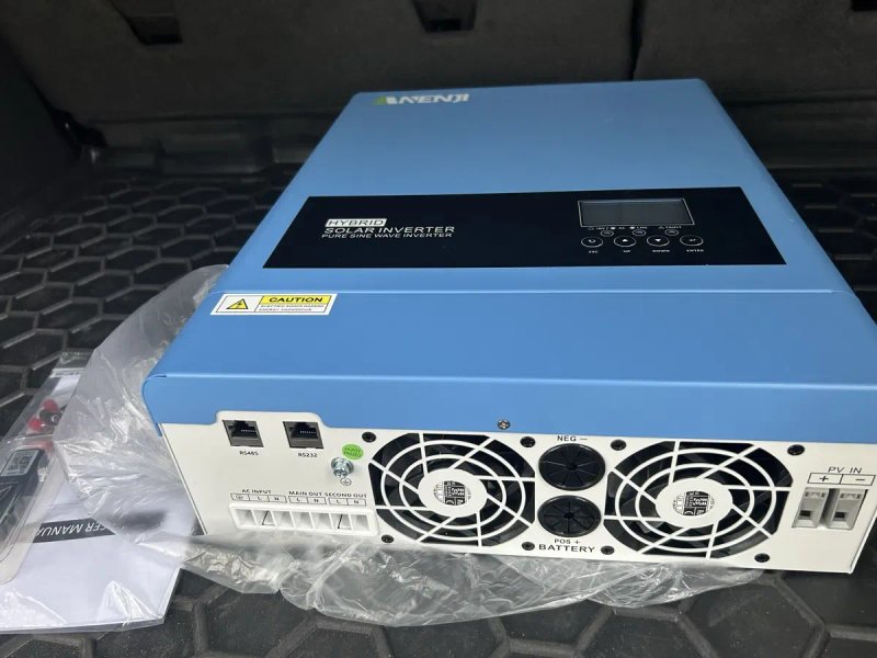 Наявність‼️‼️‼️Гібридний сонячний інвертор Anenji 6.2kW 48V Wi-Fi — фото 2