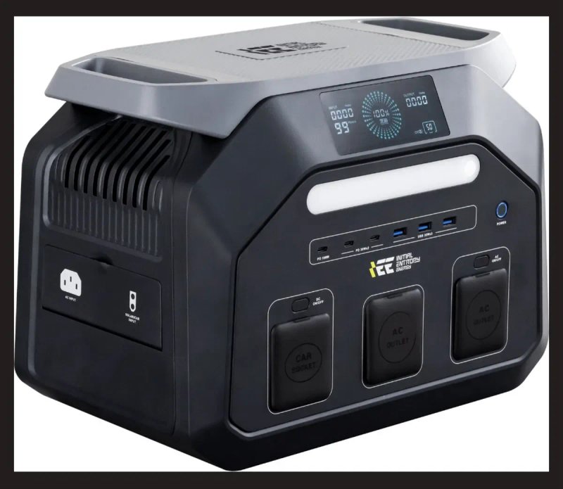 Наявність‼️ Портативна зарядна станція LIFEPO4 IEE Tec p1800  (1800w номінальна потужність, 1024 ват/год. ємність) — фото 2