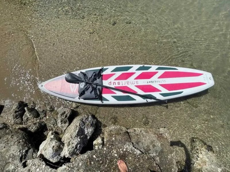 НАЙЛЕГША Сап дошка у світі 5.9кг Smartkat SUP борд board доска Stand Up Paddle каяк байдарка надувна AQUA MARINA MONSTER AQUAMARINA Red Paddle Compact — фото 8
