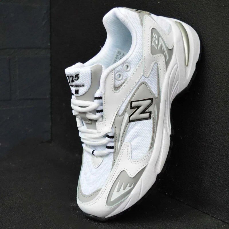 New Balance 725 White Gray жіночі кросівки білі з сірим розмір 37–41 кроссовки нью беленс — фото 4