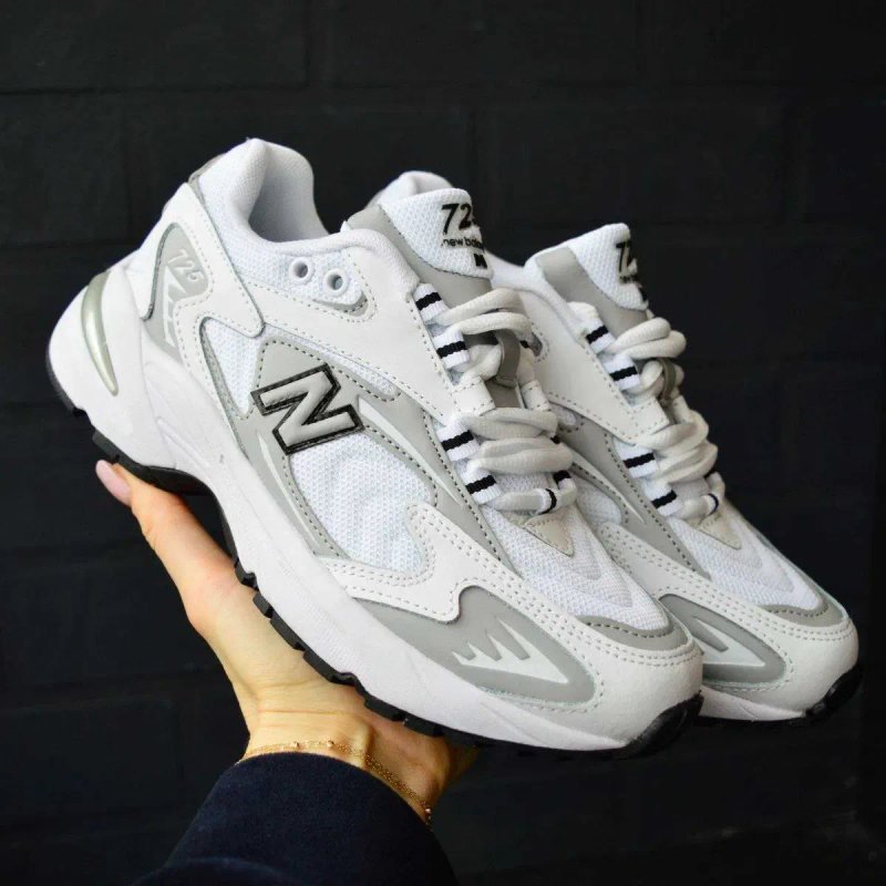 New Balance 725 White Gray жіночі кросівки білі з сірим розмір 37–41 кроссовки нью беленс — фото 5