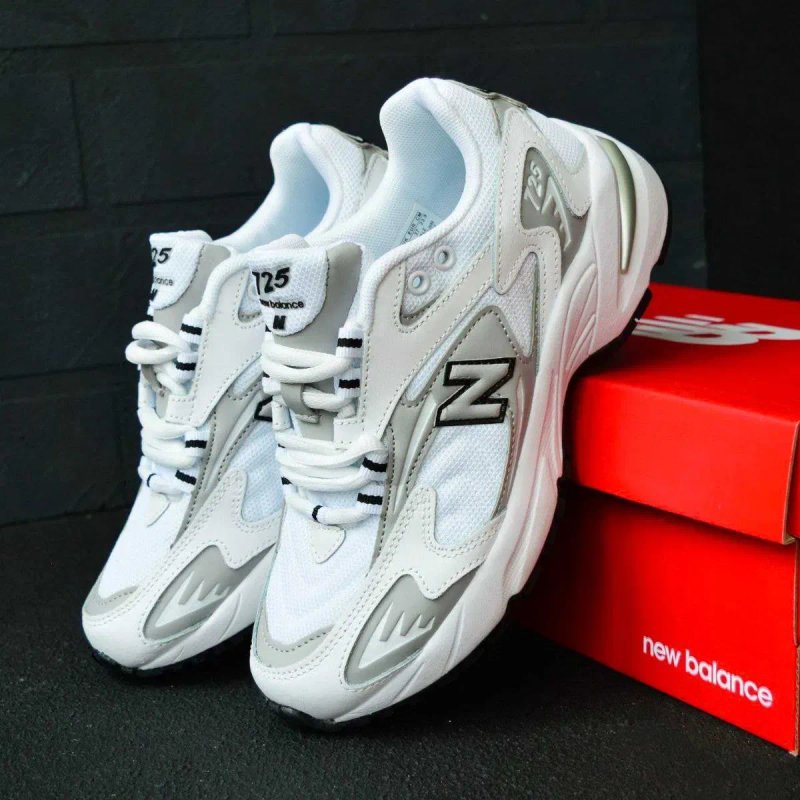 New Balance 725 White Gray жіночі кросівки білі з сірим розмір 37–41 кроссовки нью беленс — фото 7