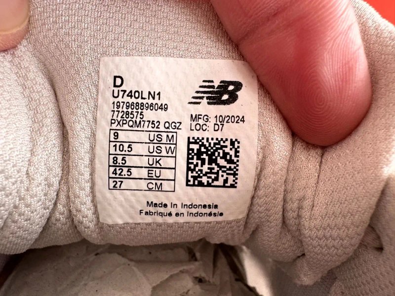 NEW BALANCE 740 U740LN1 Оригінал чоловічі кросівки розмір 44 | 44,5 | 45 | 45,5 — фото 7