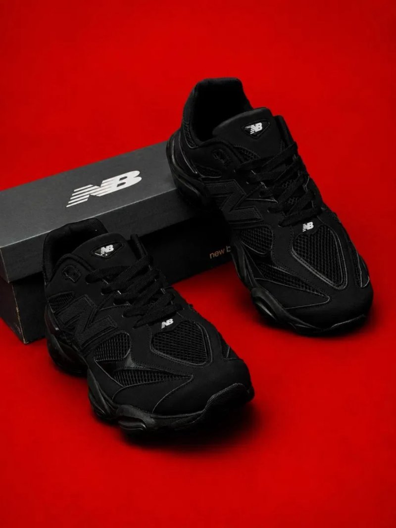 New Balance 9060 Black Кросовки Нюьбеланс большие размеры New Balance черные мужские  Много размеров Кожаные мужские кроссовки е коасовки нюбеланс — фото 7