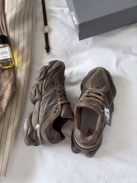 New Balance 9060 Chocolate Brown трендові кросівки ню беланс 9060 шоколадні
