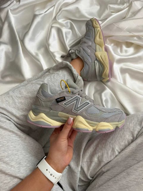 New Balance 9060 Grey Pink CorDura / Нью Беленс 9060 Кордура серые розовые влагозащита 36 37 38 39 40 41