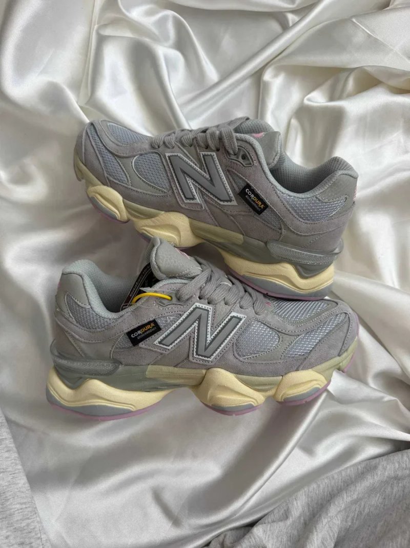 New Balance 9060 Grey Pink CorDura / Нью Беленс 9060 Кордура серые розовые влагозащита 36 37 38 39 40 41 — фото 3