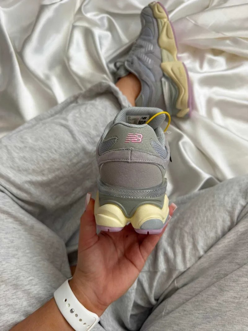 New Balance 9060 Grey Pink CorDura / Нью Беленс 9060 Кордура серые розовые влагозащита 36 37 38 39 40 41 — фото 4