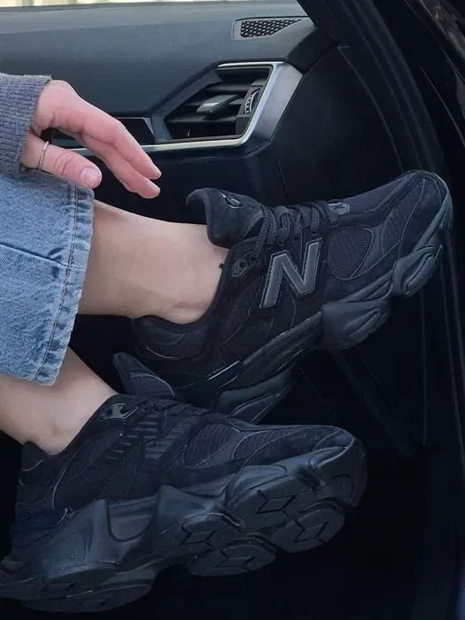 New Balance 9060 Triple Black кросівки ню беланс 9060 чорні — фото 2