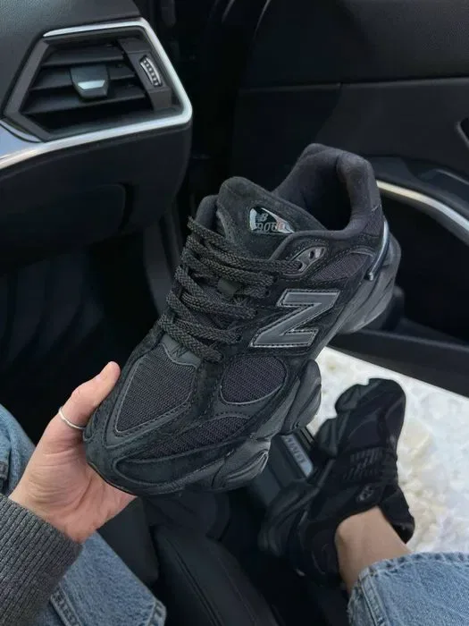 New Balance 9060 Triple Black кросівки ню беланс 9060 чорні — фото 4