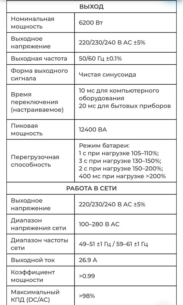 NEW Гібридний сонячний інвертор EASUN 6.2kW 48V SMT / Гибридный солнечный инвертор EASUN 6.2kW 48V SMT — фото 3