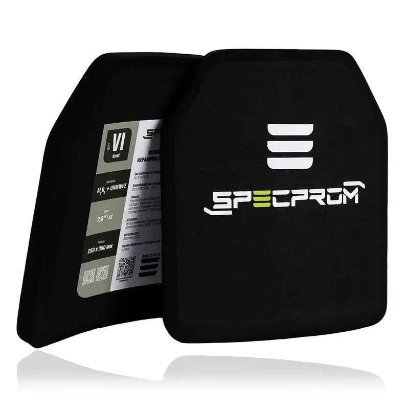NEW! Керамічна бронеплита 6 класу ДСТУ SPECPROM 2.8 кг 25х30 см Греція — фото 6