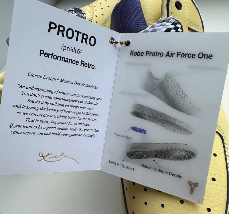 Nike Air Force 1 Low Protro Kobe Bryant Mamba Mentality 38р — фото 8