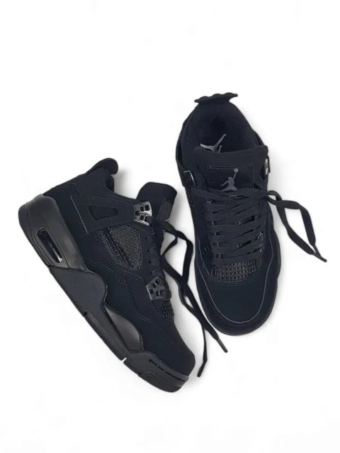 Nike Air Jordan 4 Retro Black Cat кросівки найк аір джордан 4 джордани
