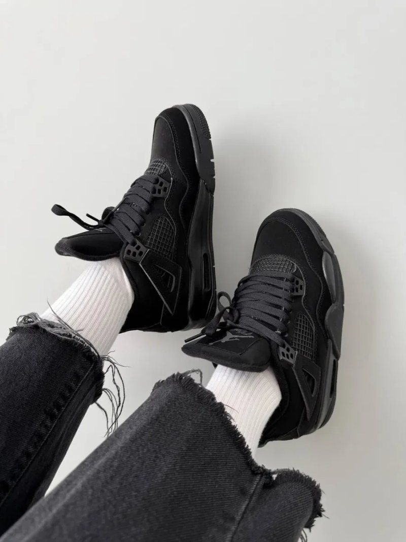 Nike Air Jordan 4 Retro Black Cat кросівки найк аір джордан 4 джордани — фото 3