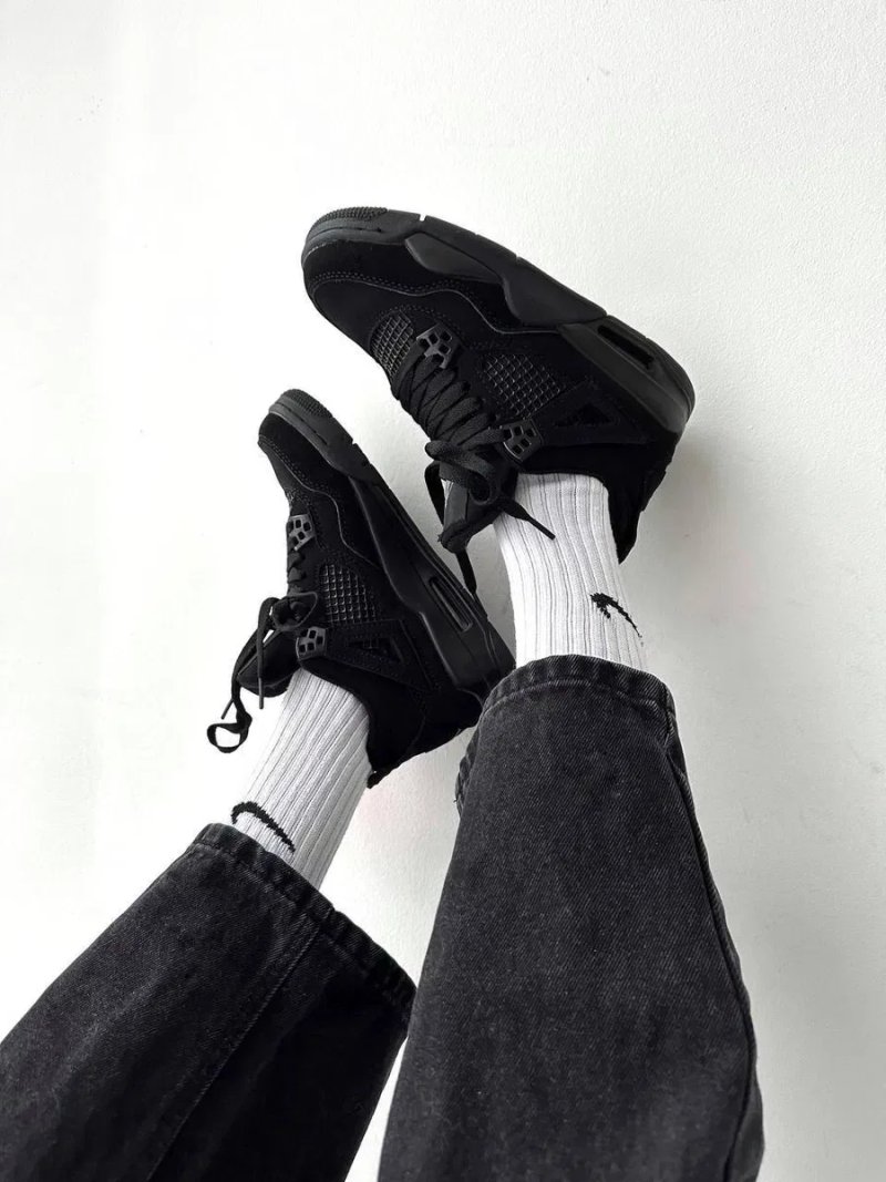 Nike Air Jordan 4 Retro Black Cat кросівки найк аір джордан 4 джордани — фото 4