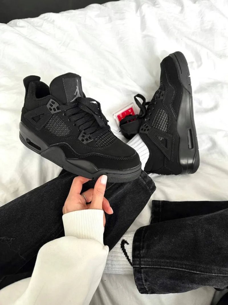 Nike Air Jordan 4 Retro Black Cat кросівки найк аір джордан 4 джордани — фото 6