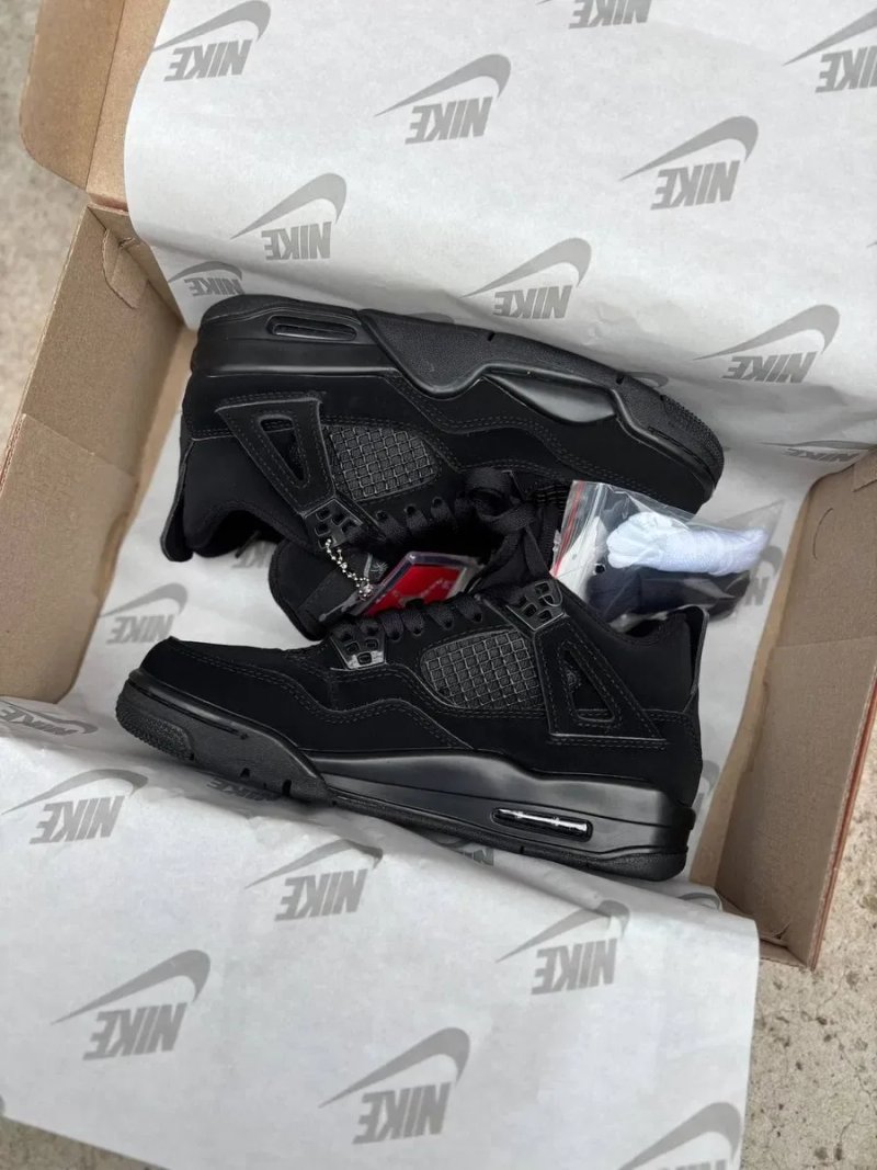 Nike Air Jordan 4 Retro Black Cat кросівки найк аір джордан 4 джордани — фото 7