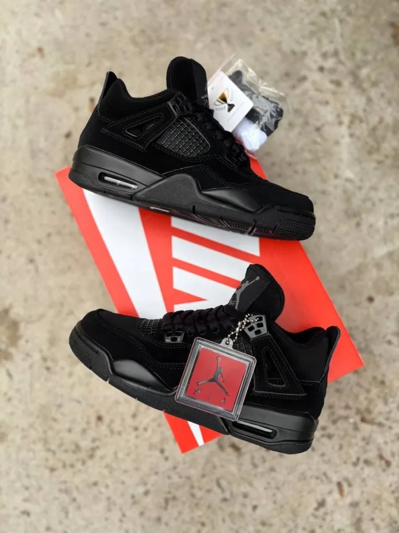Nike Air Jordan 4 Retro Black Cat кросівки найк аір джордан 4 джордани — фото 8