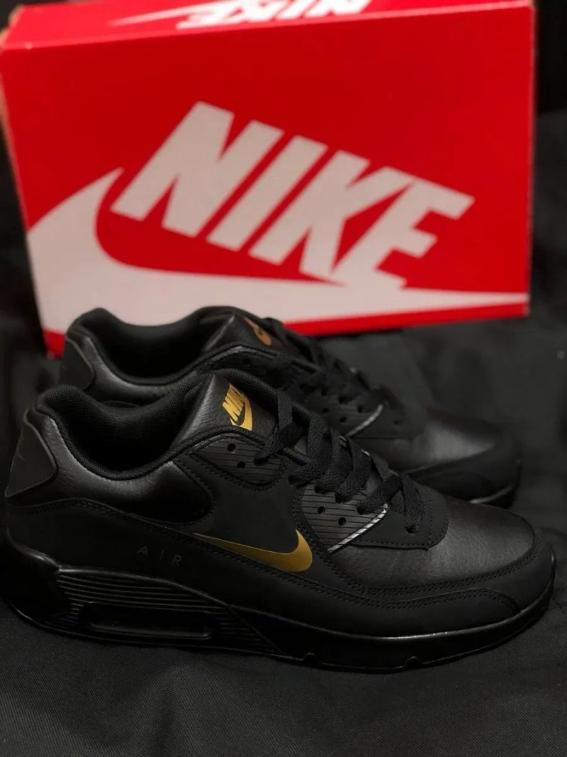 Nike Air Max 90 черные кроссовки стильные молодежные кросовки найк аир макс 90 размеры в наличии 36/45 — фото 3