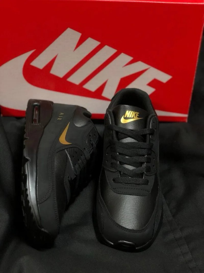 Nike Air Max 90 черные кроссовки стильные молодежные кросовки найк аир макс 90 размеры в наличии 36/45 — фото 4