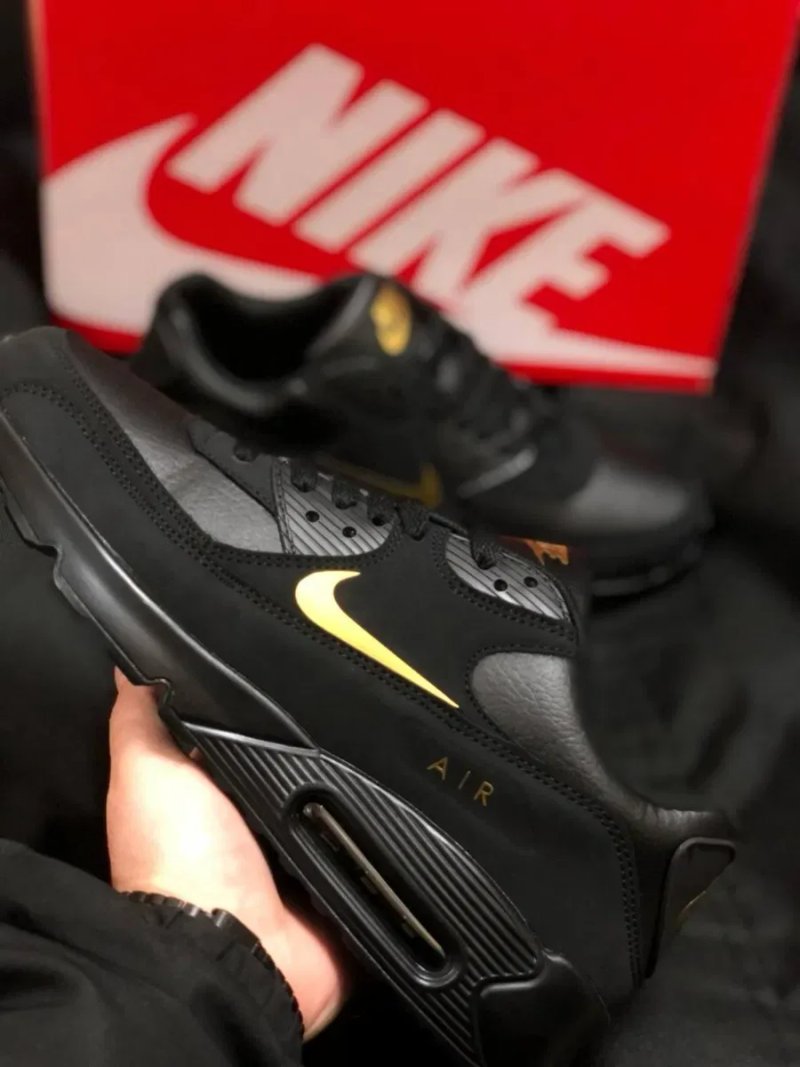 Nike Air Max 90 черные кроссовки стильные молодежные кросовки найк аир макс 90 размеры в наличии 36/45 — фото 7