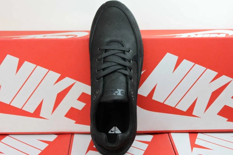 Nike - черные кроссовки кеды кросівки из натуральной кожи ( 15-22кожа) — фото 4