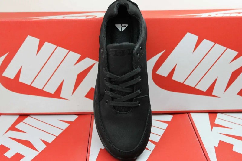 Nike - черные кроссовки кеды кросівки из натуральной кожи ( 15-22кожа) — фото 5