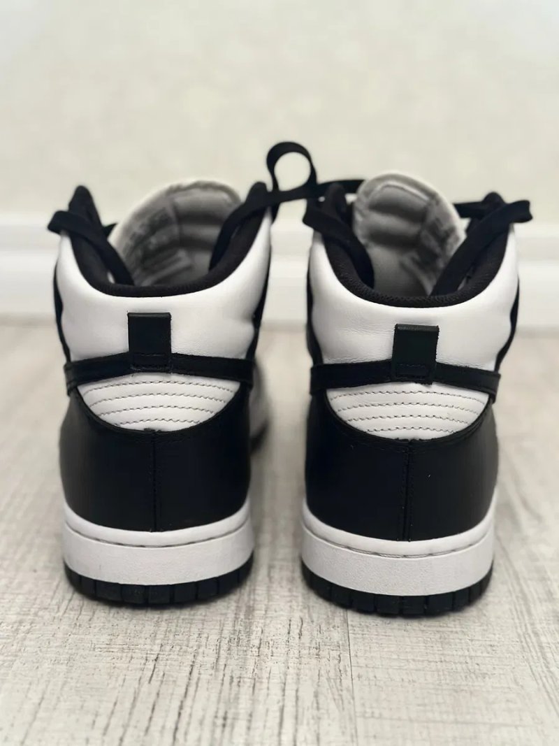 Nike Dunk High Retro шкіряні чоловічі кросівки — фото 4