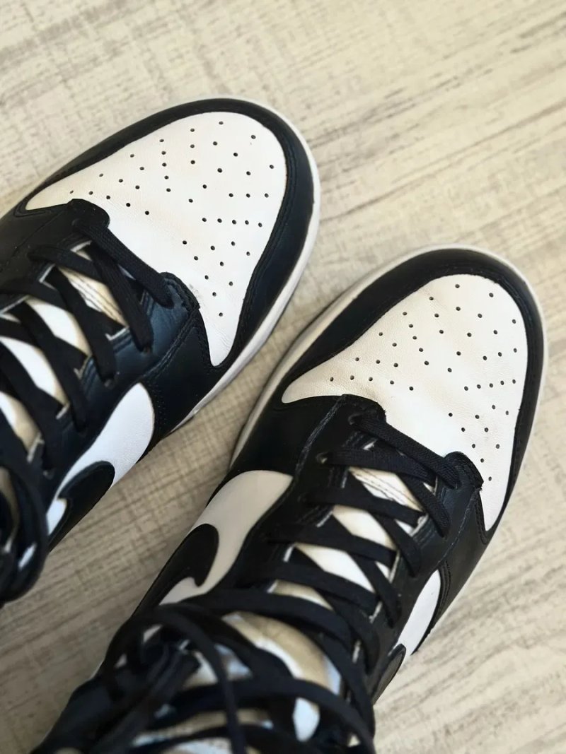 Nike Dunk High Retro шкіряні чоловічі кросівки — фото 5